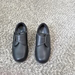 OrthoFeet 810 Arcadia Womens Shoes Black Leather Monk Strap 6 Wide Diabetic New